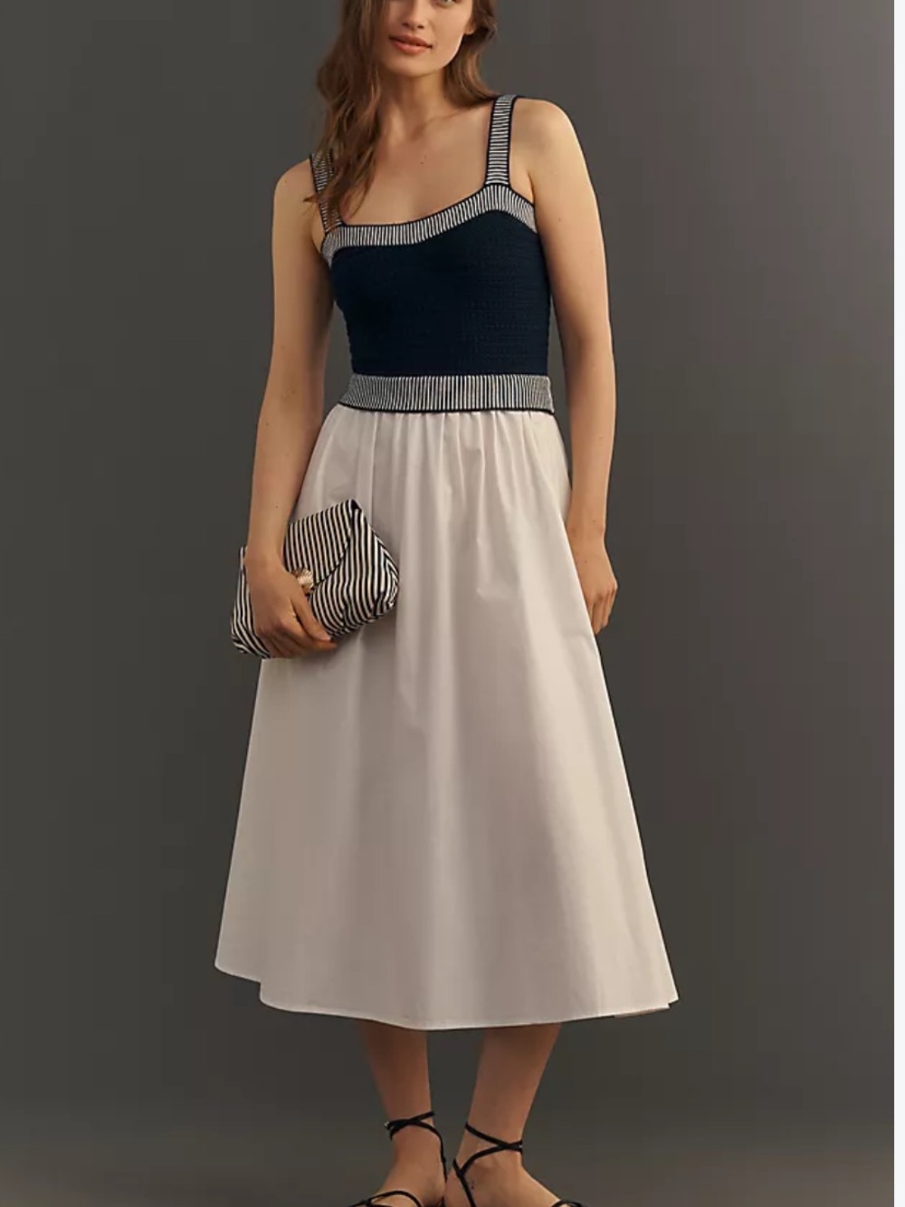 Moon River twofer sweater vest Maxi Dress